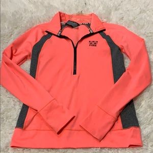 VS Pink fitted running pullover size small